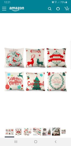 Christmas Pillow Covers 18 x 18 Inches