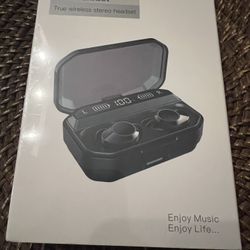 True Wireless Earbuds Bluetooth Headphones with Wireless Charging Case  Stereo Earphones in-Ear Built-in Mic Headset