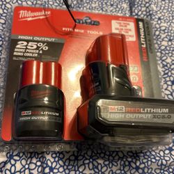 Milwaukee Bundle Batteries 