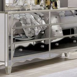 Silver Mirrored Dresser Brand New In Box 