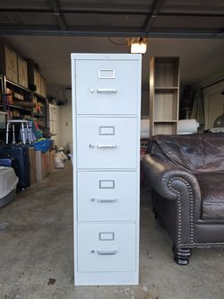 Metal filing cabinet