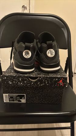 Jordan 3 spizike low black size 9