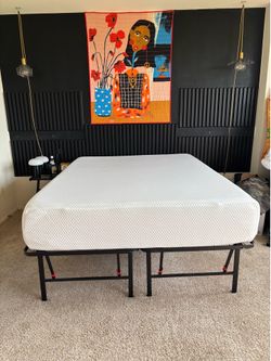 OPEN TO OFFERS: Queen MATTRESS & bed farm