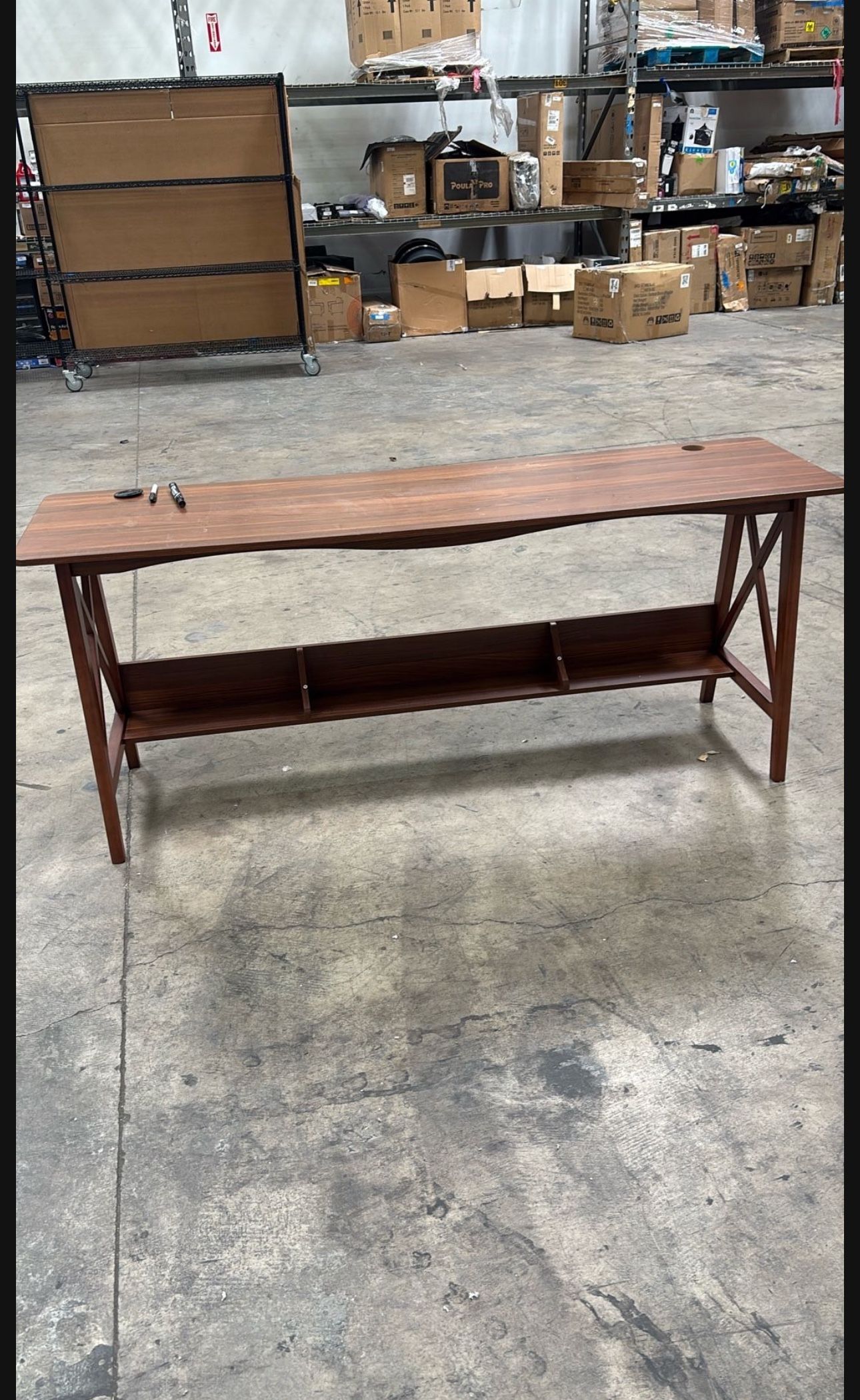 Extra Lind Desk With Book Shelf