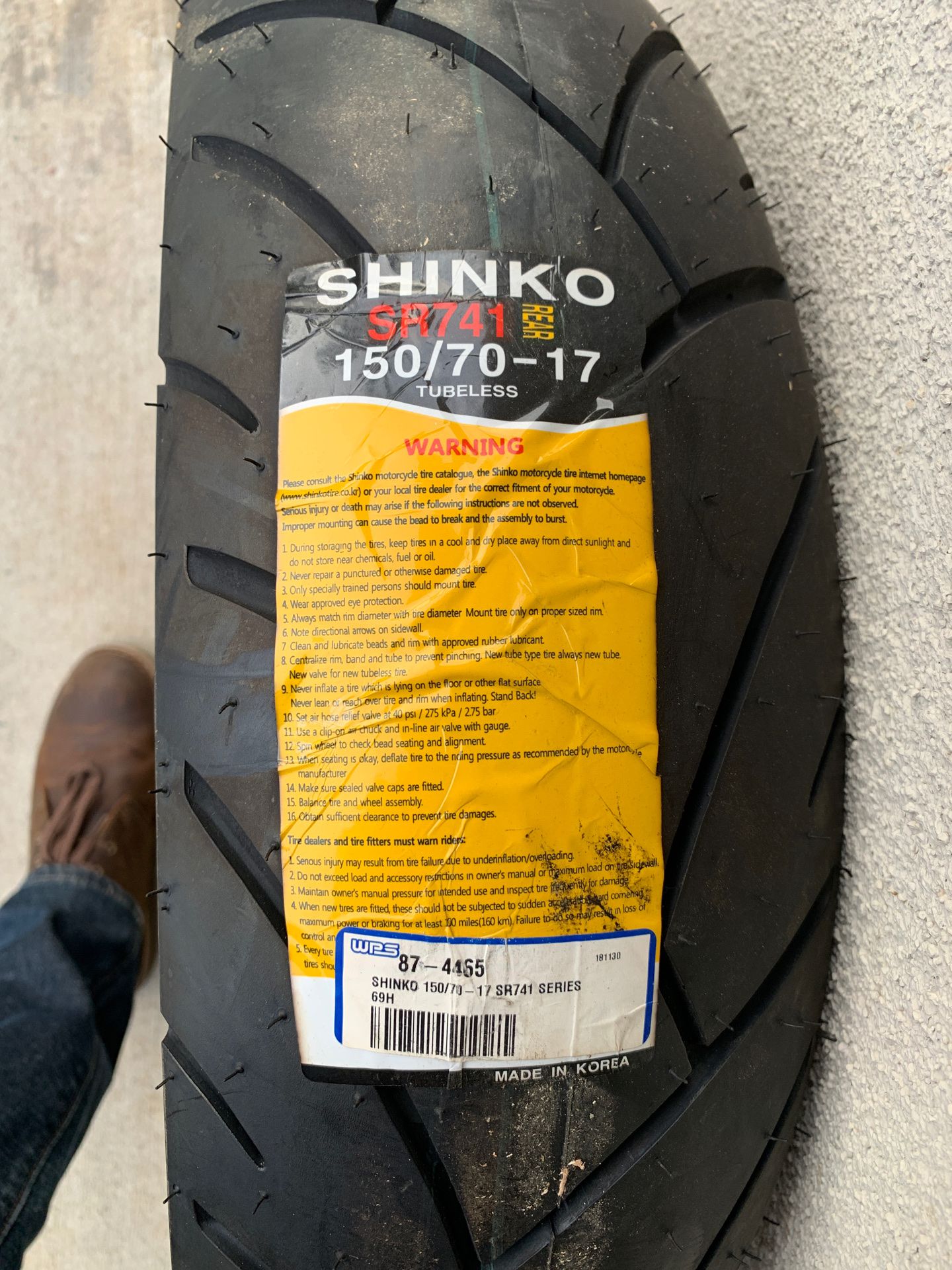 Shinko SR741 150/70-17 (Brand New)