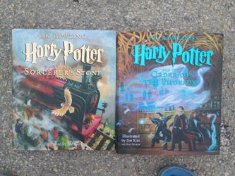 Harry Potter collectible books.