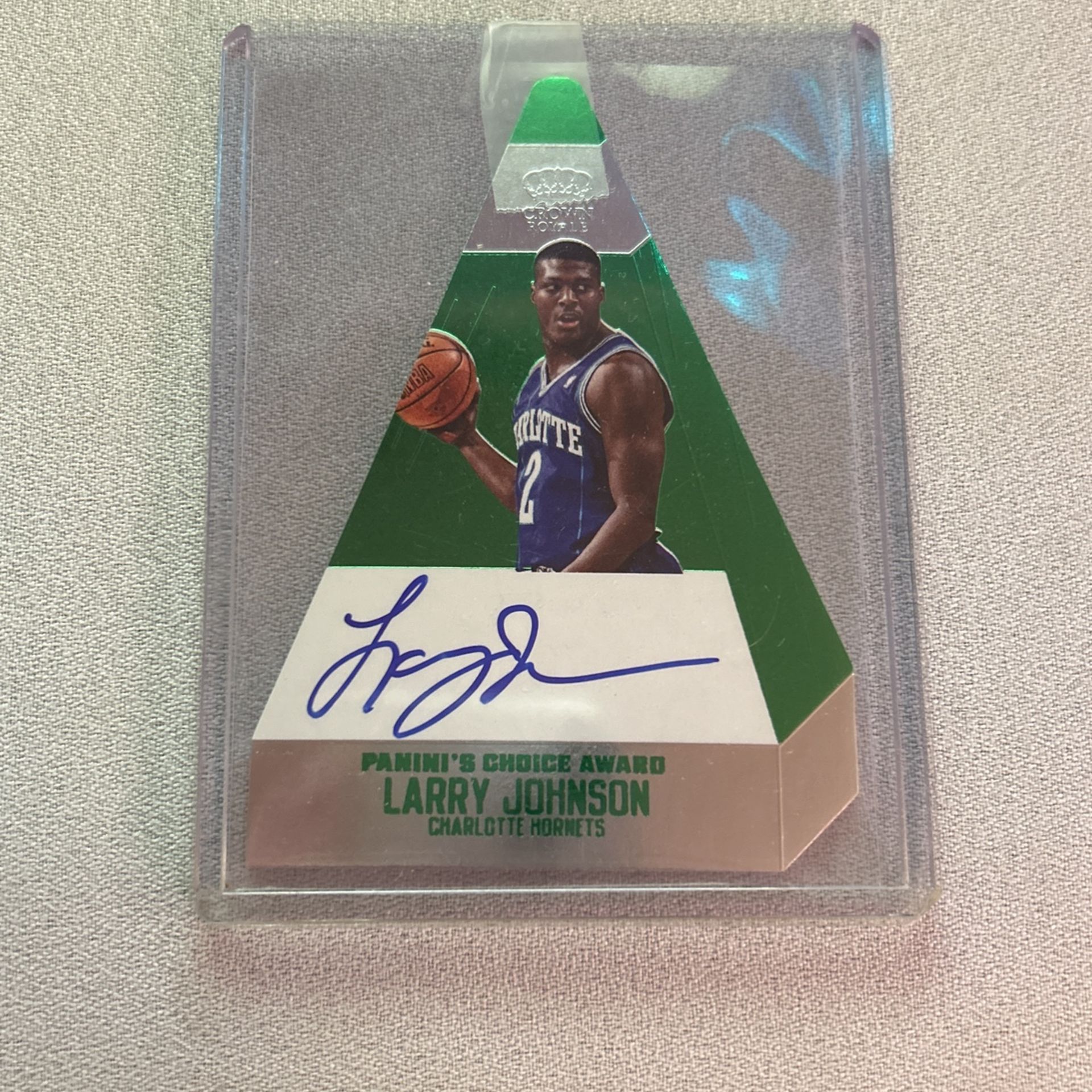 2013-14 Preferred Green Pyramid Die-Cut Larry Johnson /5