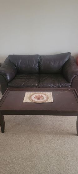 Leather couch