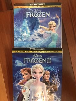 4k Frozen 1 and 2 4k Ultra, Disney Marvel DC Harry Potter the Star Wars movies 3D Bluray and dvd collectors