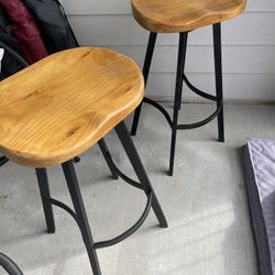 Two 360 Swivel Barstools
