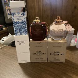 3 New Designer Women's Perfumes (Coach, Dolce & Gabbana)