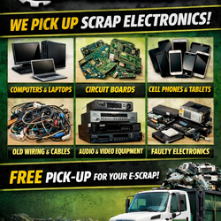 Free Electronic Recycling Pickup – Old Computers, Phones, Wires & More