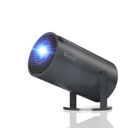 Portable Projector, Support 1080P Mini Projector with 5G WiFi and Bluetooth, 10000 Lumen，Auto Keystone Correction, 40"-130" Screen Video Projector