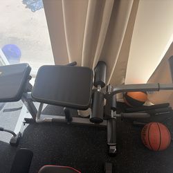 Quad and hamstring machine