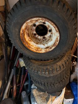 Turf flotation tires & wheels 5x4.5 for zero turn mower, dump cart, golf cart, reel mower, toro dingo etc