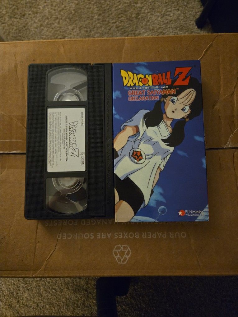Dragon Ball Z VHS Tape "Great Saiyaman - Declaration"