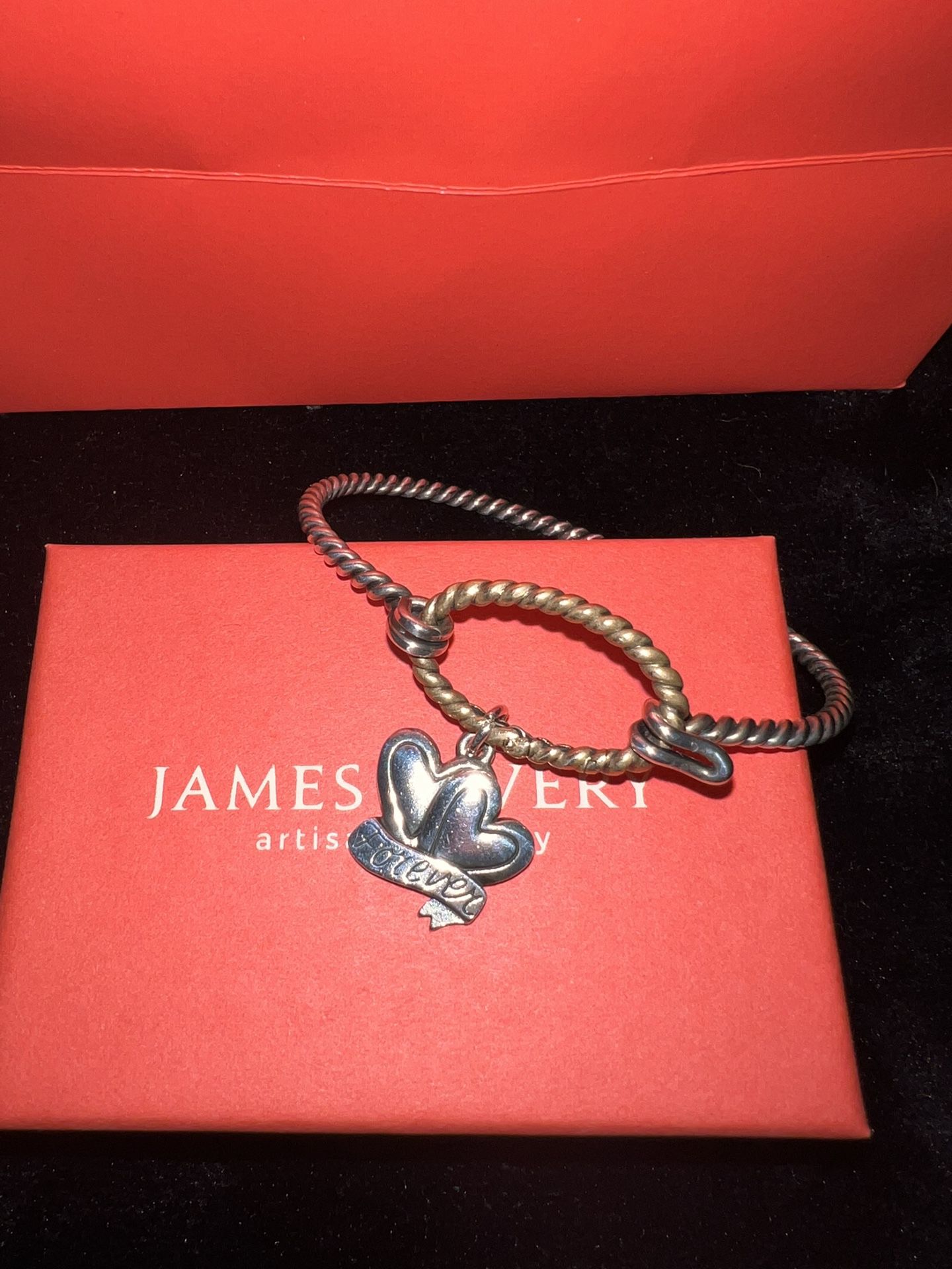 James Avery Sterling Silver Charm Bracelet With 1 Charm 