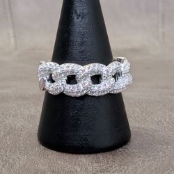 Sterling Silver Cuban Ring
