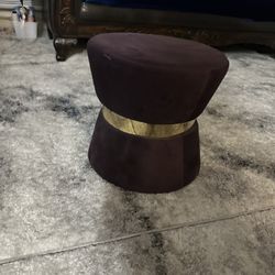  Velvet  Ottoman/Stool | Round