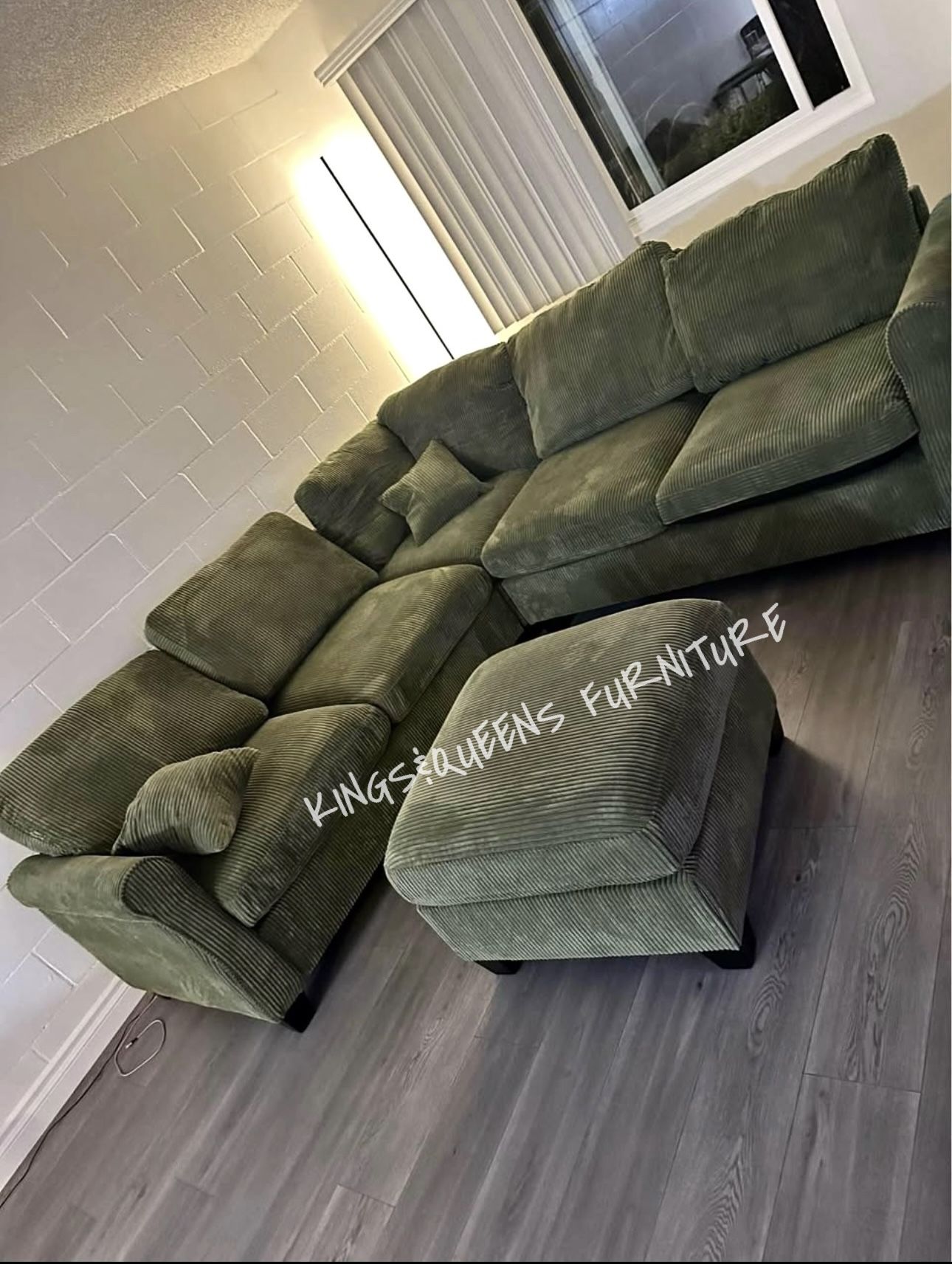 Brand New Green Sectional