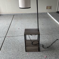 End Table With Built In Lamp 