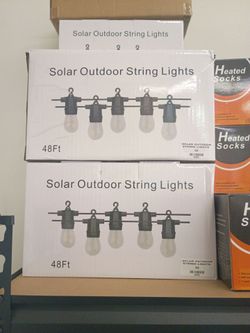 Solar Outdoor String Lights 48Ft