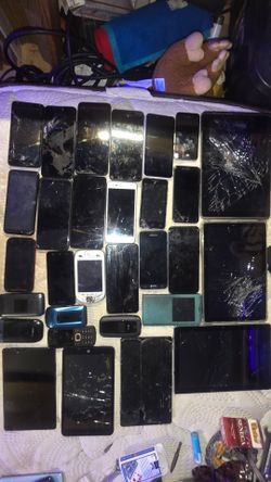 Cell Phone and Tablet lot for Parts or Scrap