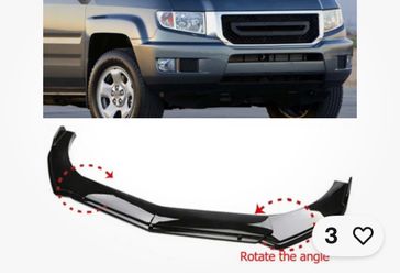For Honda Ridgeline Front Bumper Lip Splitter Spoiler Body Kit Lower Chin US