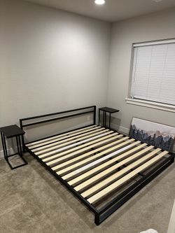 Black King Bed Frame 