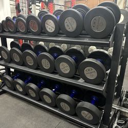 Hampton Fit Urethane Dumbbell Set 55-100lbs 