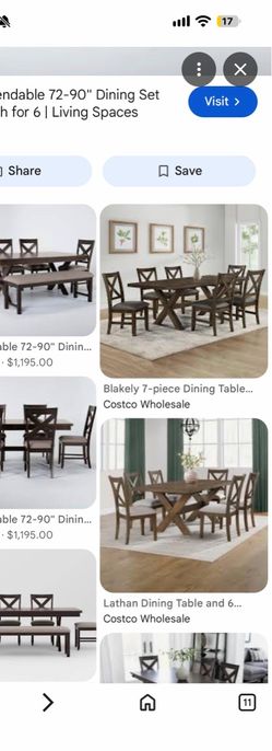 Office Costco dining table set