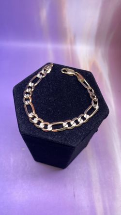 14k Diamond Cut Figaro 