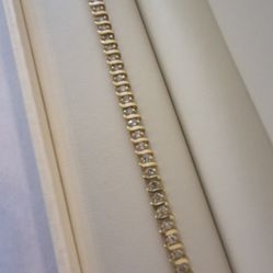 14 Kt GOLD 1.25 Ctw Diamond 💎  Tennis 🎾 Bracelet