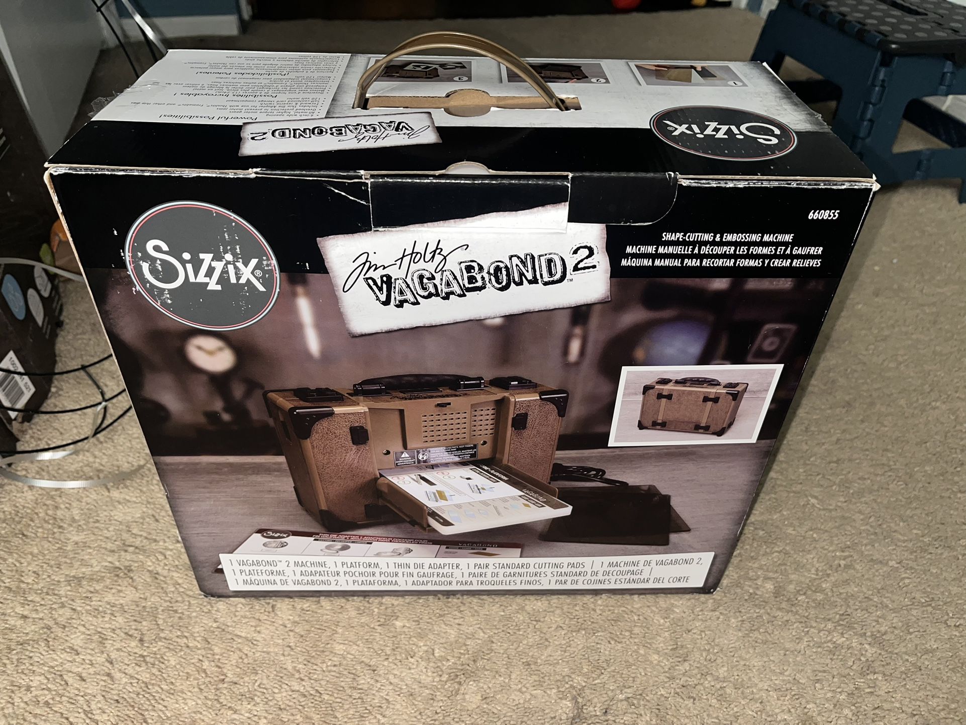 Sizzix Tim Holtz Vagabond 2 electric die cutting machine 660855, Stamps and Dies