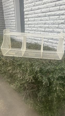 White Metal Sorting Bin Organizer