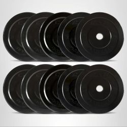 CAP Barbell 2-Inch Olympic Bumper Plate Weight Set