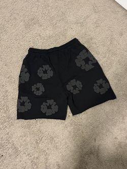 Denim Tears Cotton Wreath Shorts Black