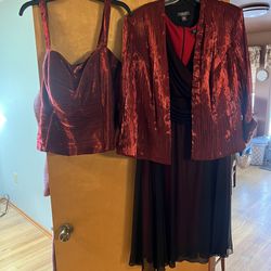 Dressbarn Collection Black & Red Dress