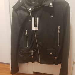 Brand new 7 All Man Kind  Genuine Leather  Moto Jacket 