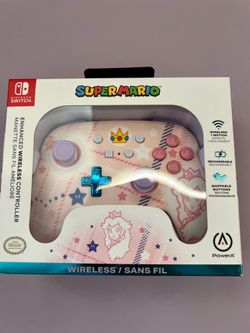 Nintendo switch wireless controller princess peach