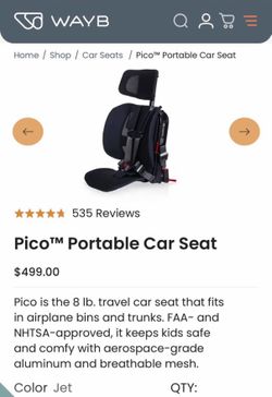 Wayb Pico portable car seat
