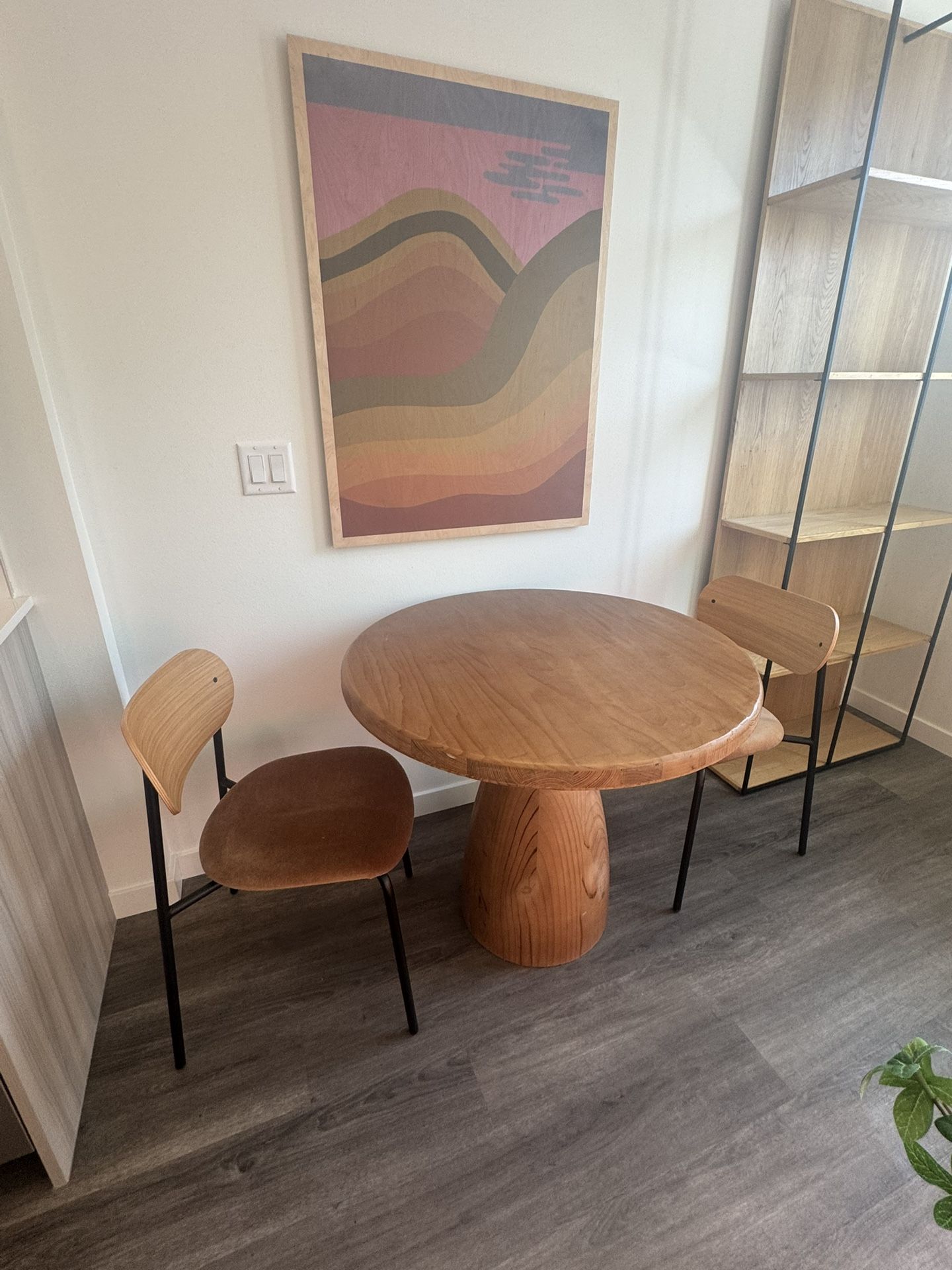 Dining Chairs And Wood Table.