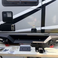 Rear Bumper For 2007-2018 Jeep Wrangler JK JKU Equipped  SKU:  XBCB-0117