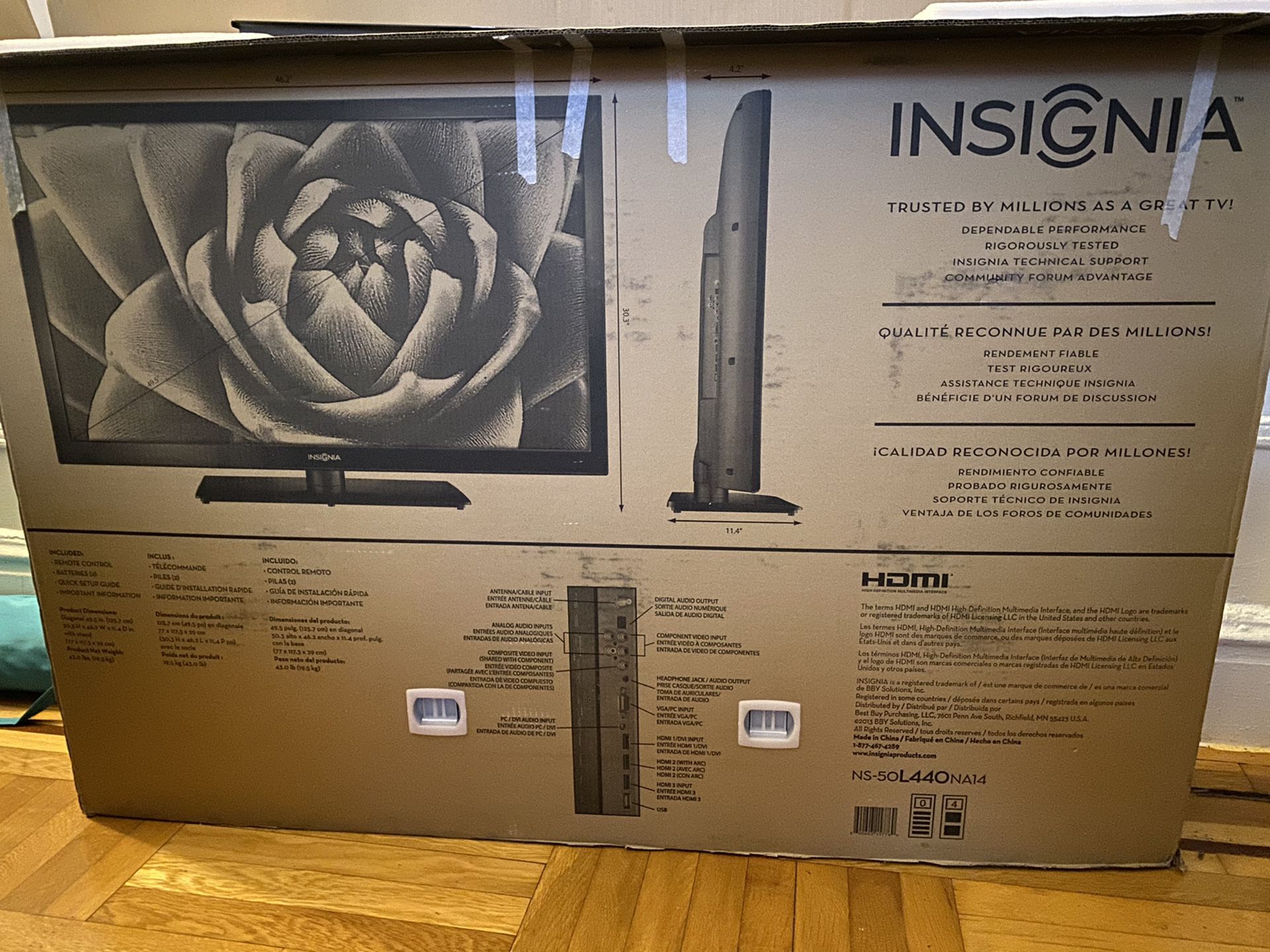 50 Inch LCD Insignia tv