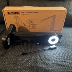 4K USB Document Camera for Teachers — 8MP Webcam and Visualizer (A3 Size) with Dual Microphones, 3-Level LED Light, Image Inversion, and Foldable Desi