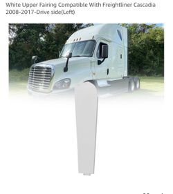 White Upper Fairing Compatible With Freightliner Cascadia 2008-2017-Drive side(Left)
