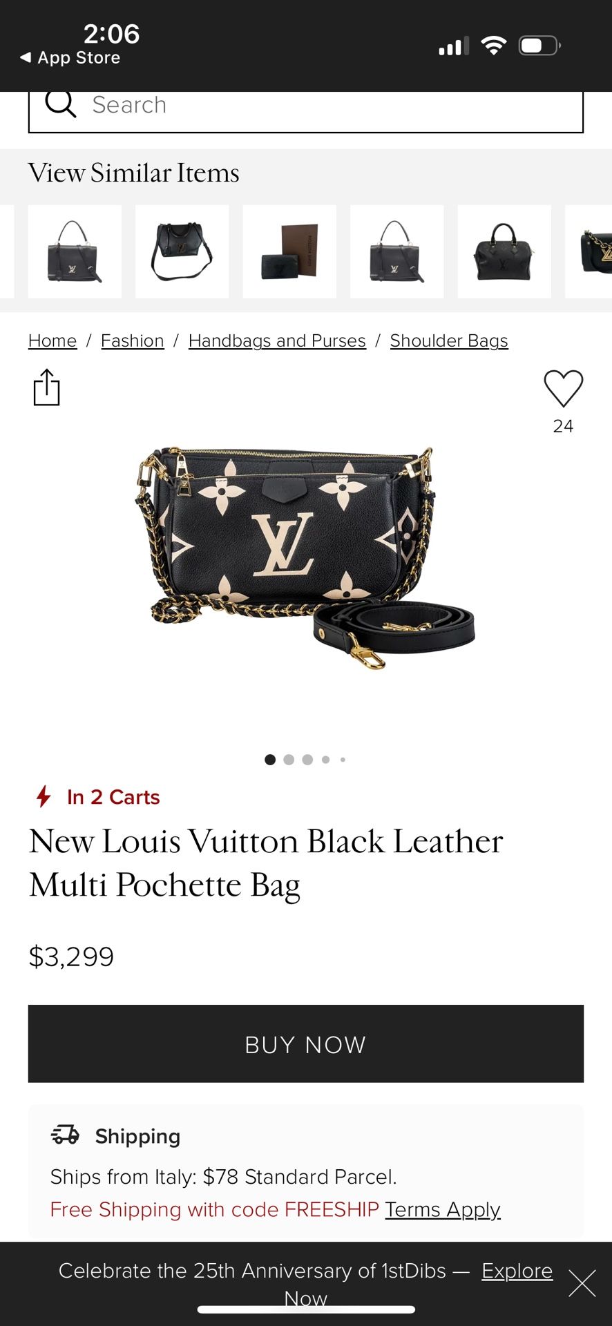 Pre Owned Louis Vuitton Black Leather Multi Pocketed Bag 