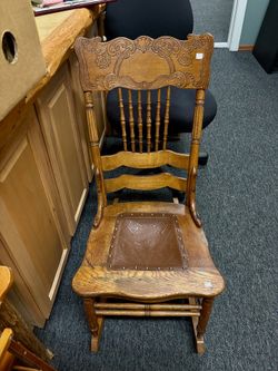 Oak rocking chair
