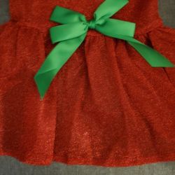 Red Sparkly Dog Christmas Dress