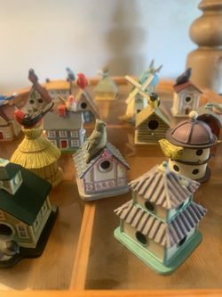 Lenox Miniature Bird Houses Collectible